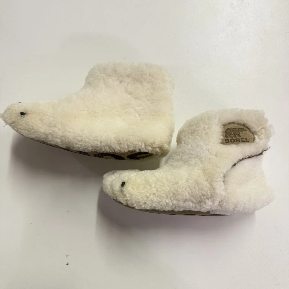 Sorel Kids Toddler Sz 12 Faux Fur Bear Claw Cute‎ Comfy Booties Slippers Shoes
